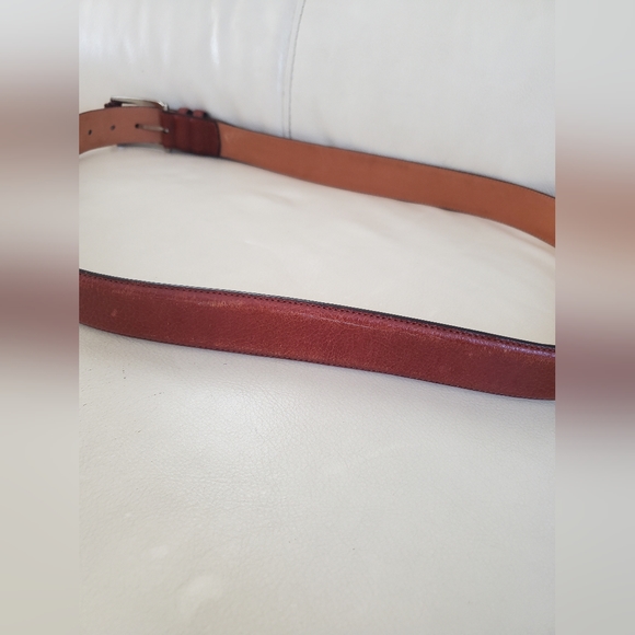 Brown Genuine Leather Men's Belt 46" - Picture 4 of 8